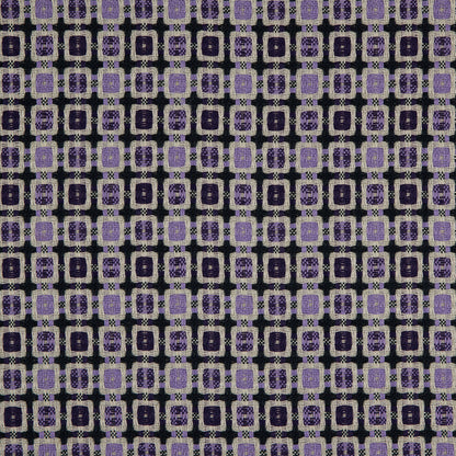 Violet/Amaranth Purple Geometric Blended Woven