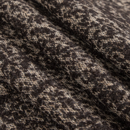 Turkish Coffee/White Swan Spotted Wool Boucle Folded