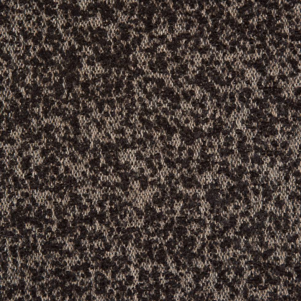 Turkish Coffee/White Swan Spotted Wool Boucle