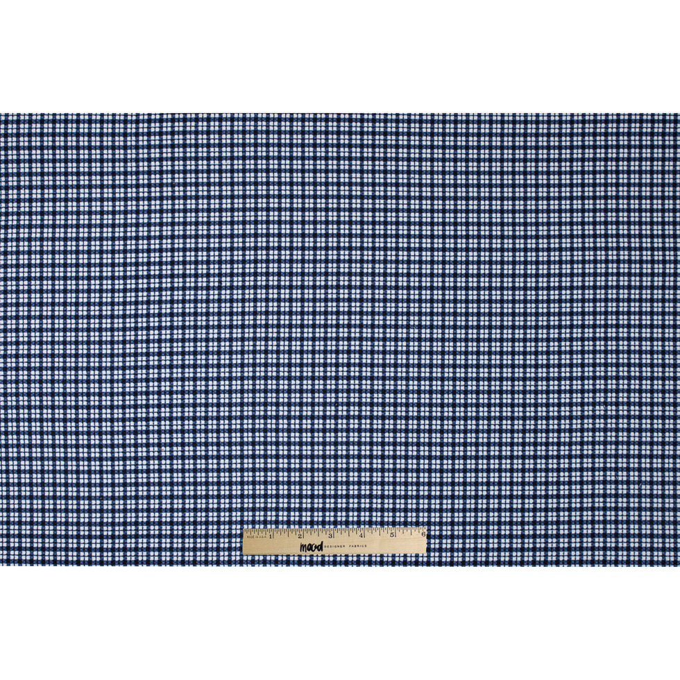 Star Sapphire/White Plaid Printed Riviera Pique Full