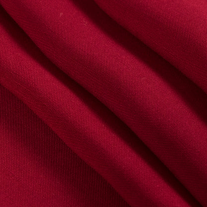 Red Solid Viscose Batiste Detail