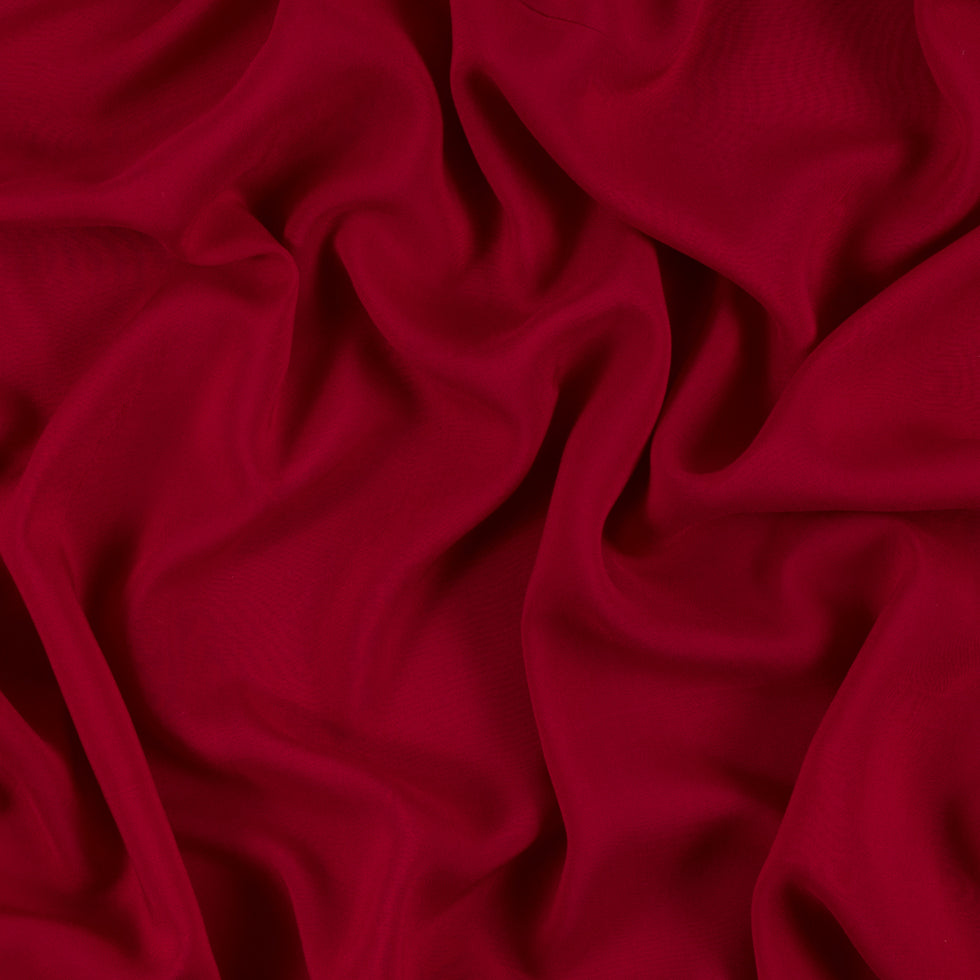 Red Solid Viscose Batiste