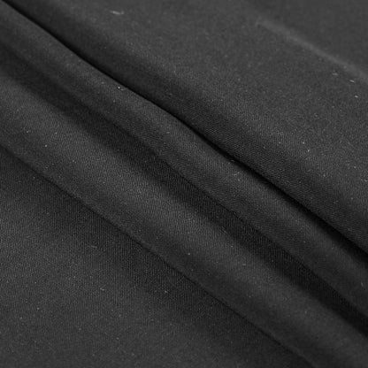 Black Solid Viscose Batiste Detail