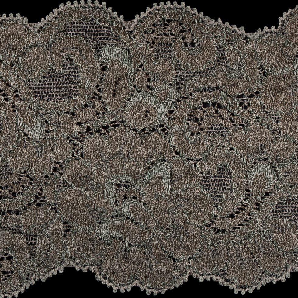 Sage Stretch Lace Trim - 3.5 - Detail