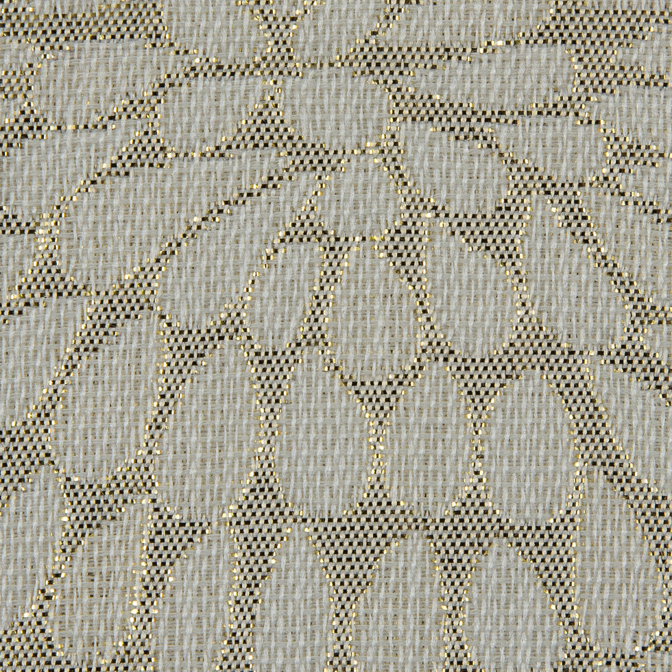 Metallic Ivory/Natural Classical Polyester Jacquard/Brocade Detail