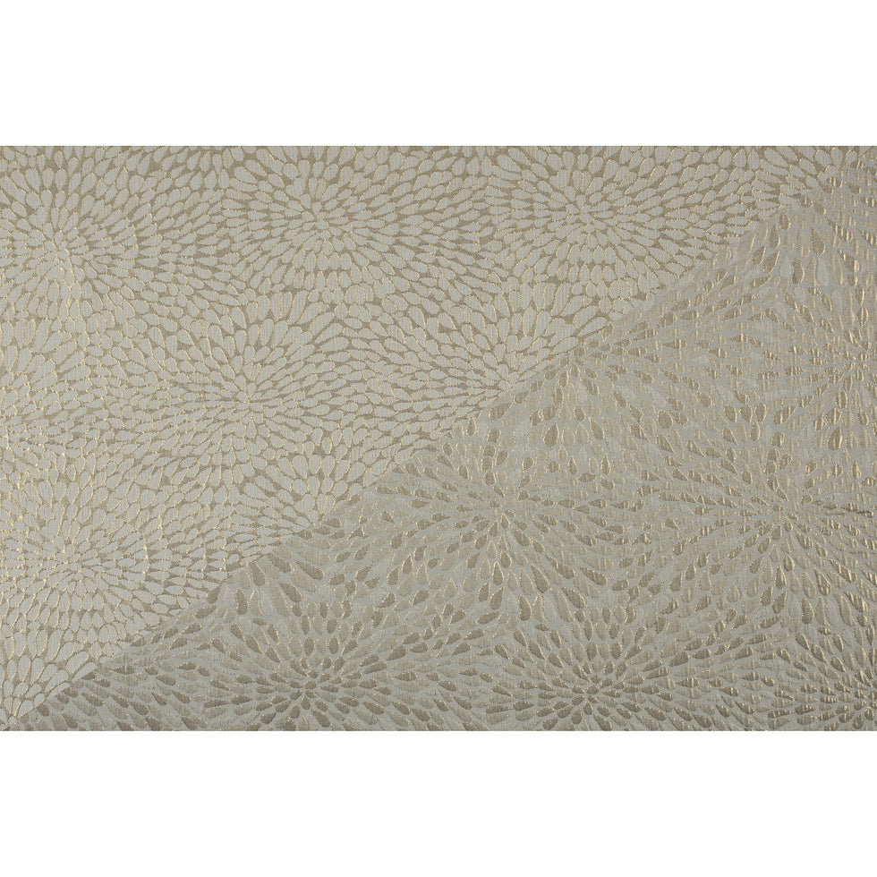 Metallic Ivory/Natural Classical Polyester Jacquard/Brocade Full