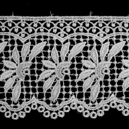 White Venise Lace Trim - 3" Detail