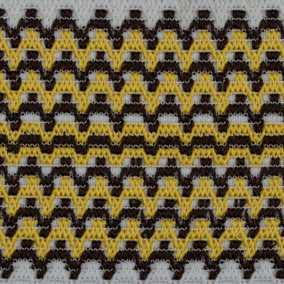 Yellow/Brown/White Elastic - 3.5 - Detail