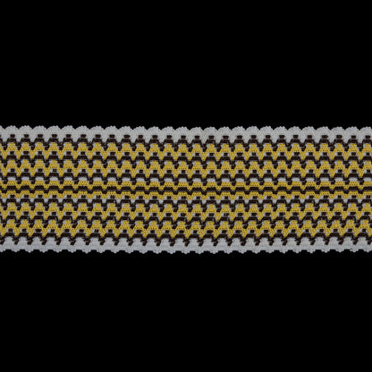 Yellow/Brown/White Elastic - 3.5