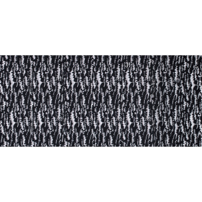 Black and Metallic Beige Ikat Brocade - Full