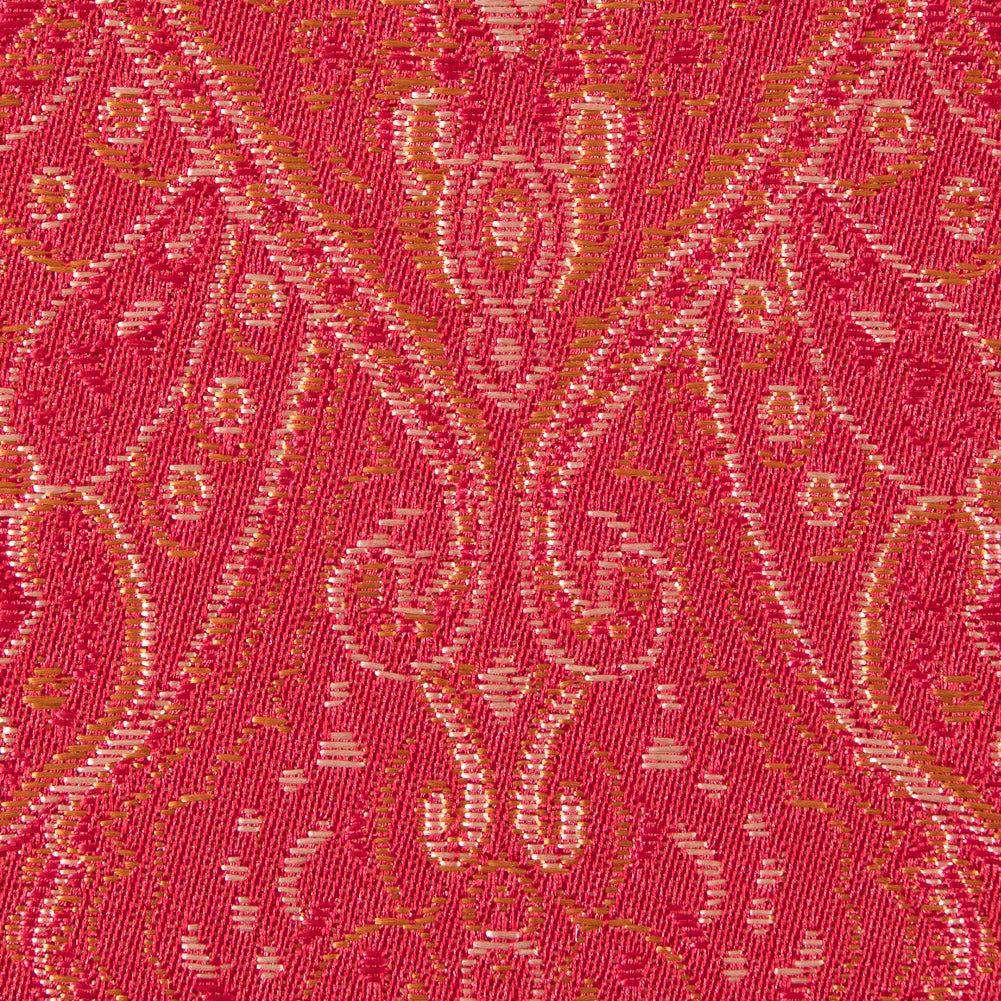 Red and Gold Paisley Brocade/Jacquard Detail