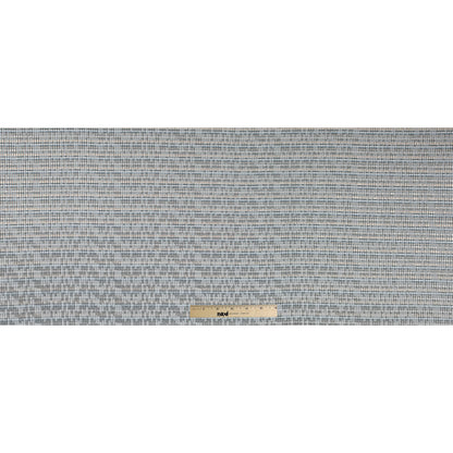 Ivory, Lake Blue and Silver Metallic Brocade Full