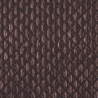 Metallic Copper and Black Quilted Brocade