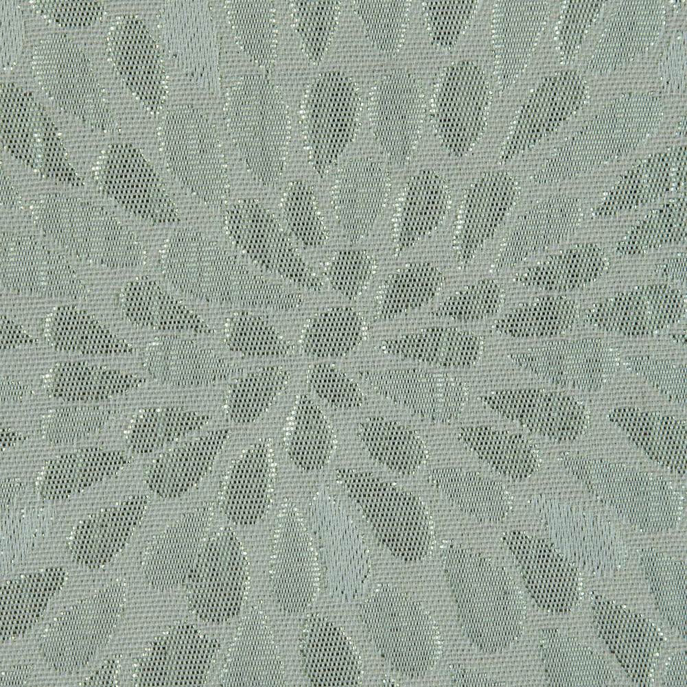 Ivory and Green Classical Metallic Jacquard/Brocade Detail
