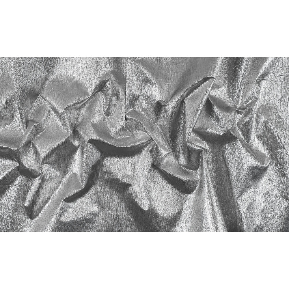 Metallic Silver Woven Lame - Folded