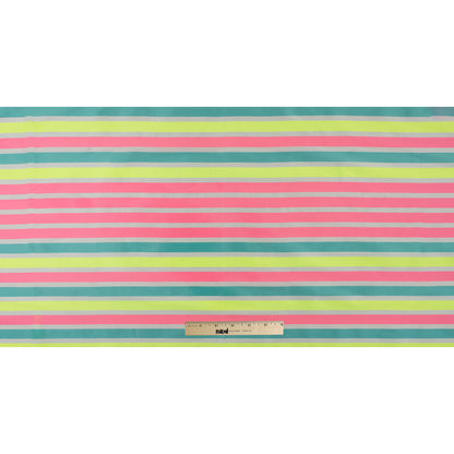 Striped Taffeta - Fluorescent Pink Folded
