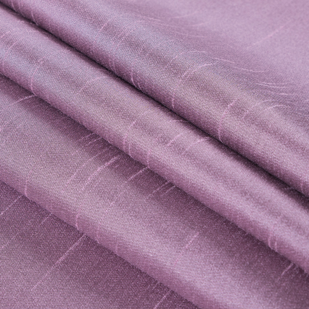 Sea Pink Solid Polyester Shantung Folded