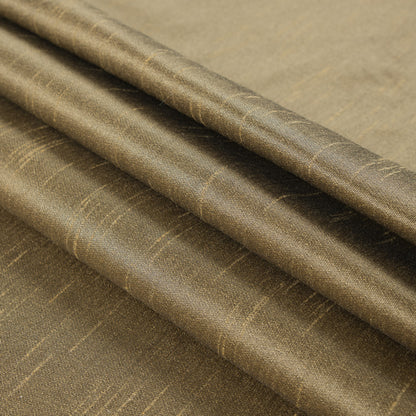 Buff Yellow Solid Polyester Shantung - Folded