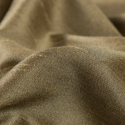 Buff Yellow Solid Polyester Shantung - Detail