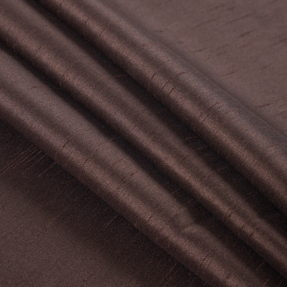 Bison Solid Polyester Shantung Folded