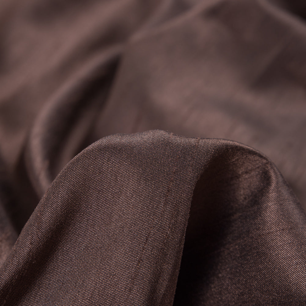 Bison Solid Polyester Shantung Detail