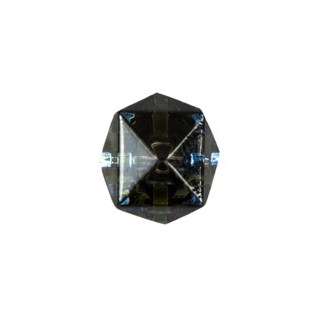 Faceted Cube Glass Button - 24L/15mm