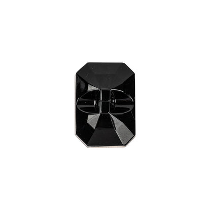 Black and Gold Glass Self Back Button - 30L/19mm - Detail