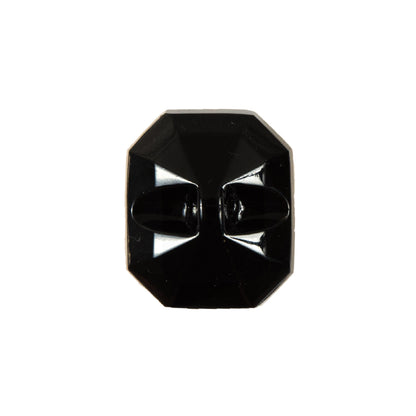 Black/Gold Glass Shank-Back Button - 36L/22mm - Detail