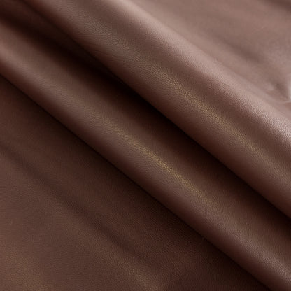Small Deep Mahogany Semi-Stretch Lamb Leather Detail