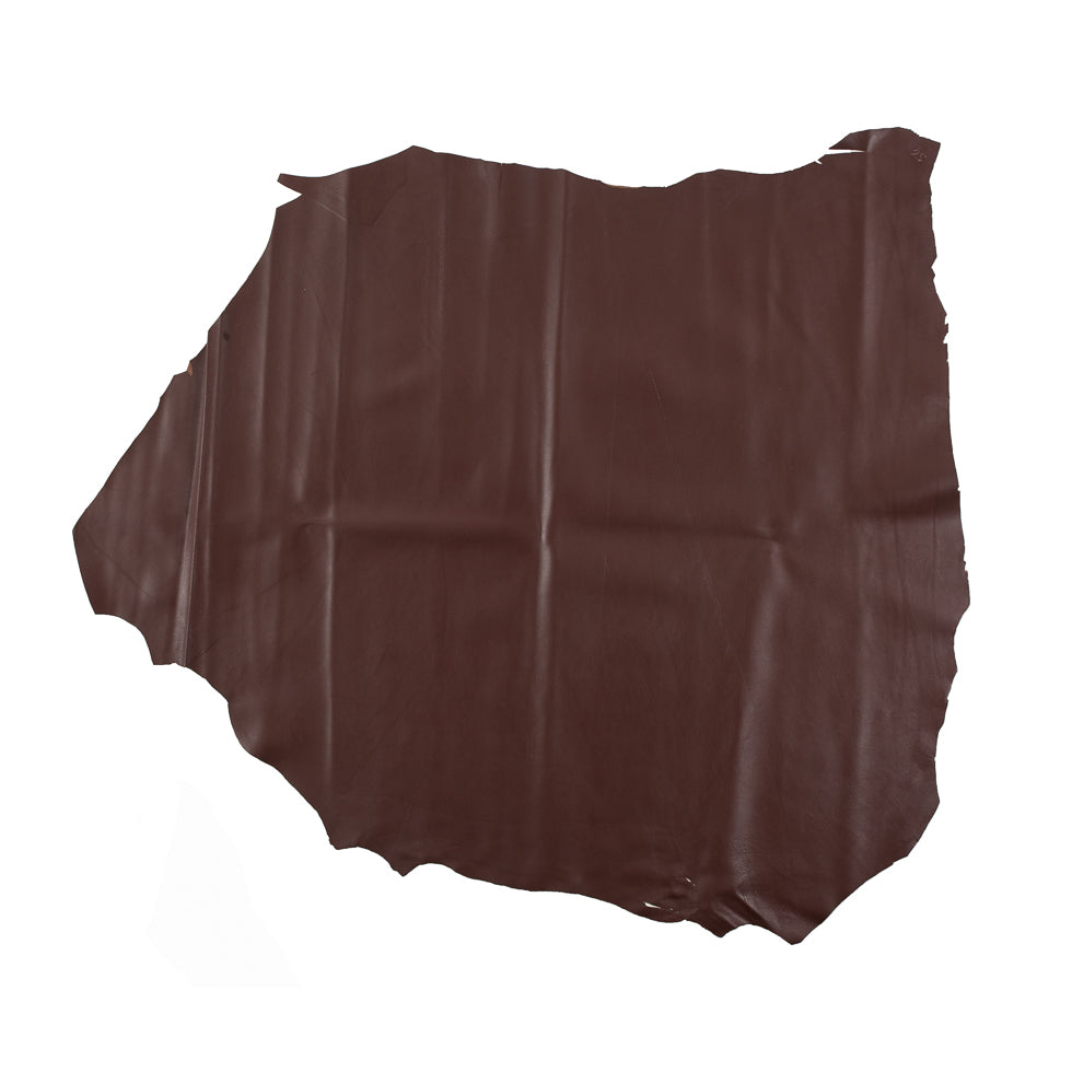 Small Deep Mahogany Semi-Stretch Lamb Leather