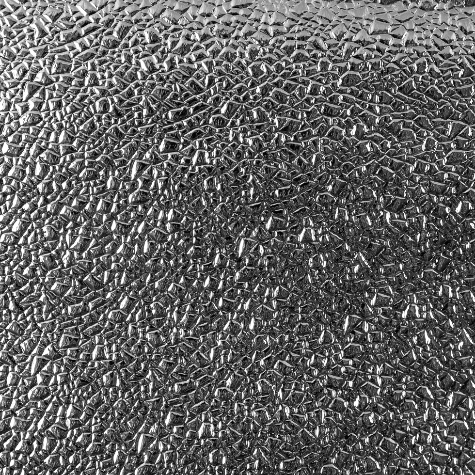 Metallic Silver Crackled Vinyl