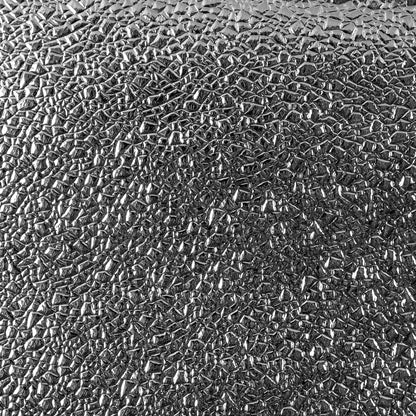 Metallic Silver Crackled Vinyl