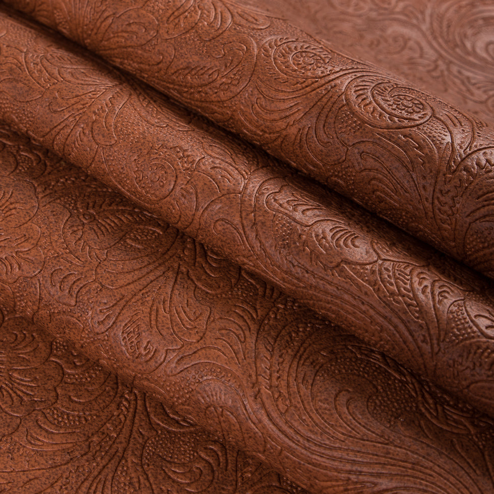 Burbon Floral Embossed Vinyl Detail