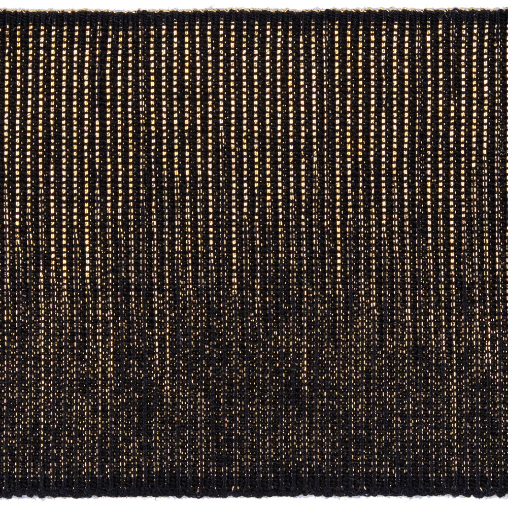 Metallic Gold and Black Elastic - 2 - Detail