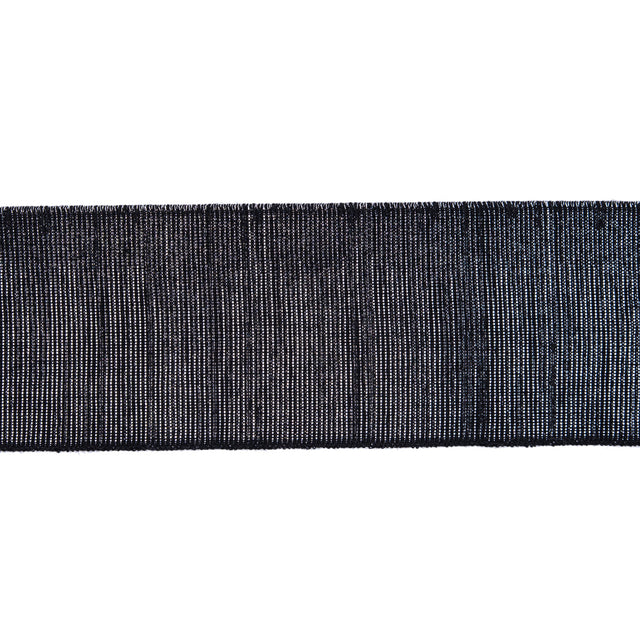 Metallic Silver and Black Elastic - 2