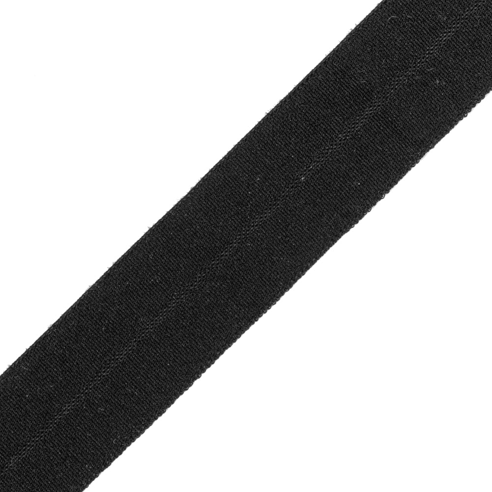 Italian Black Foldover Stretch Tape - 0.625" Detail