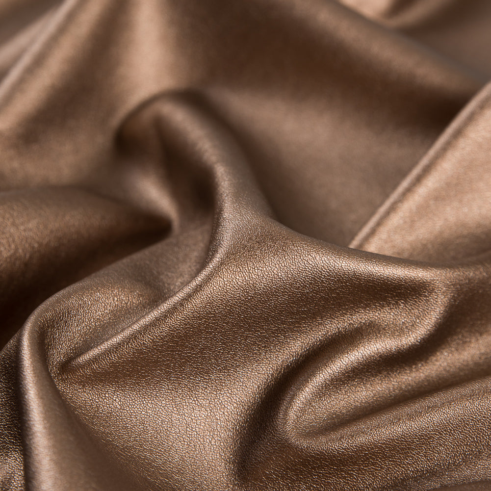Metallic Bronze Stretch Faux Leather/Vinyl - Full