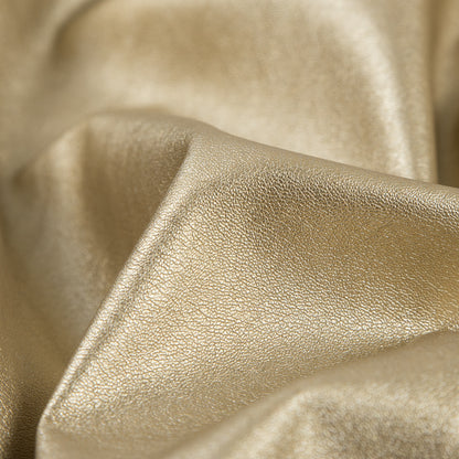 Metallic Gold Stretch Faux Leather/Vinyl - Detail