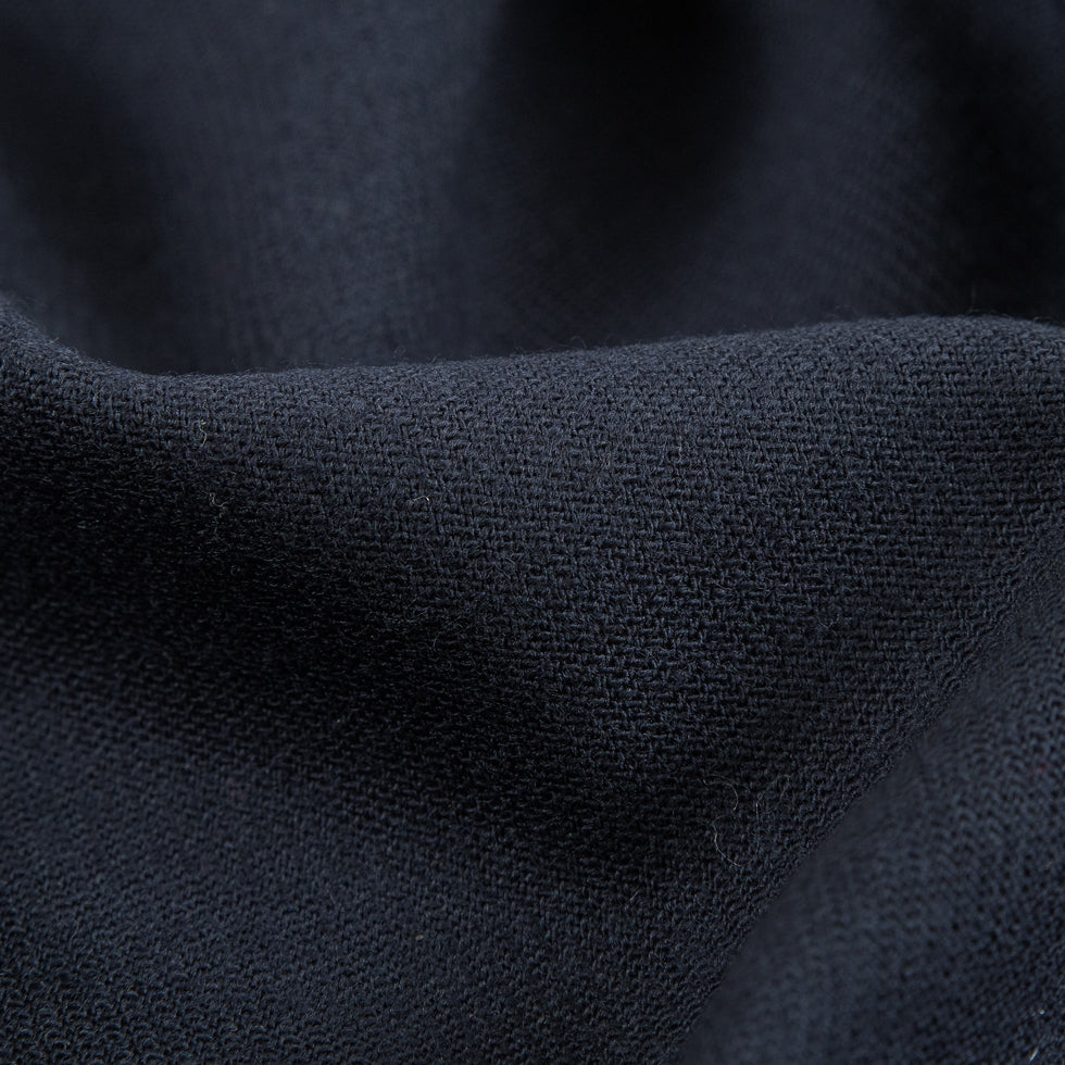 True Navy Stretch Virgin Wool Twill Full