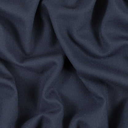 True Navy Stretch Virgin Wool Twill