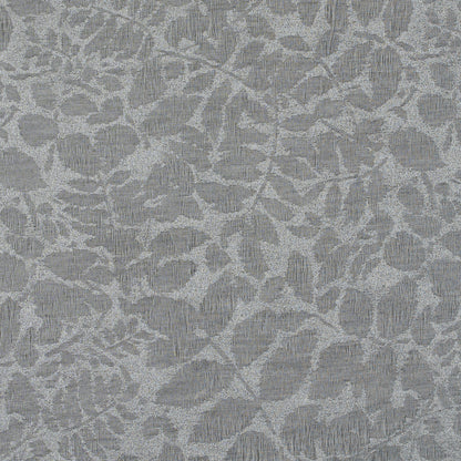 Metallic Griffin Gray Foliage Brocade
