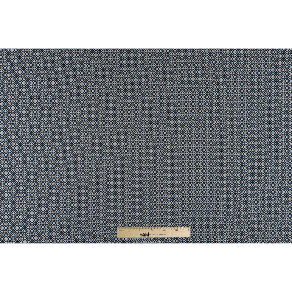 Strong Blue/Silver Geometric Jacquard Full
