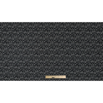 Black/White Striped Cotton Brocade - Folded