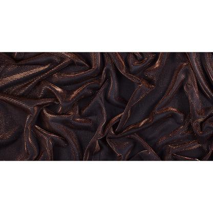 Black/Copper Metallic Mesh Folded