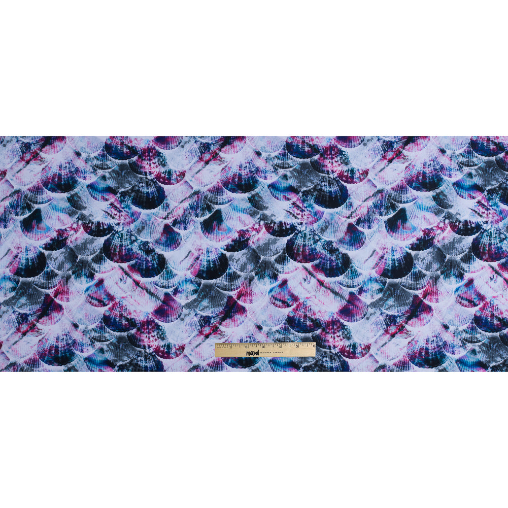 Compression Swimwear Tricot, UV Protective with Aloe Vera Microcapsules - Pink Scales - Caye Collection Folded