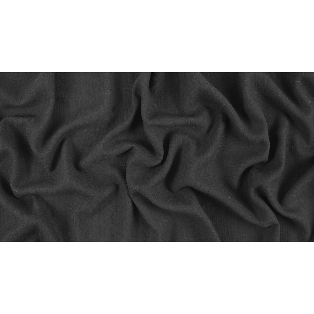 Black Wiry Wool Woven/Suiting - Folded