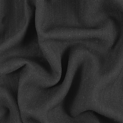 Black Wiry Wool Woven/Suiting