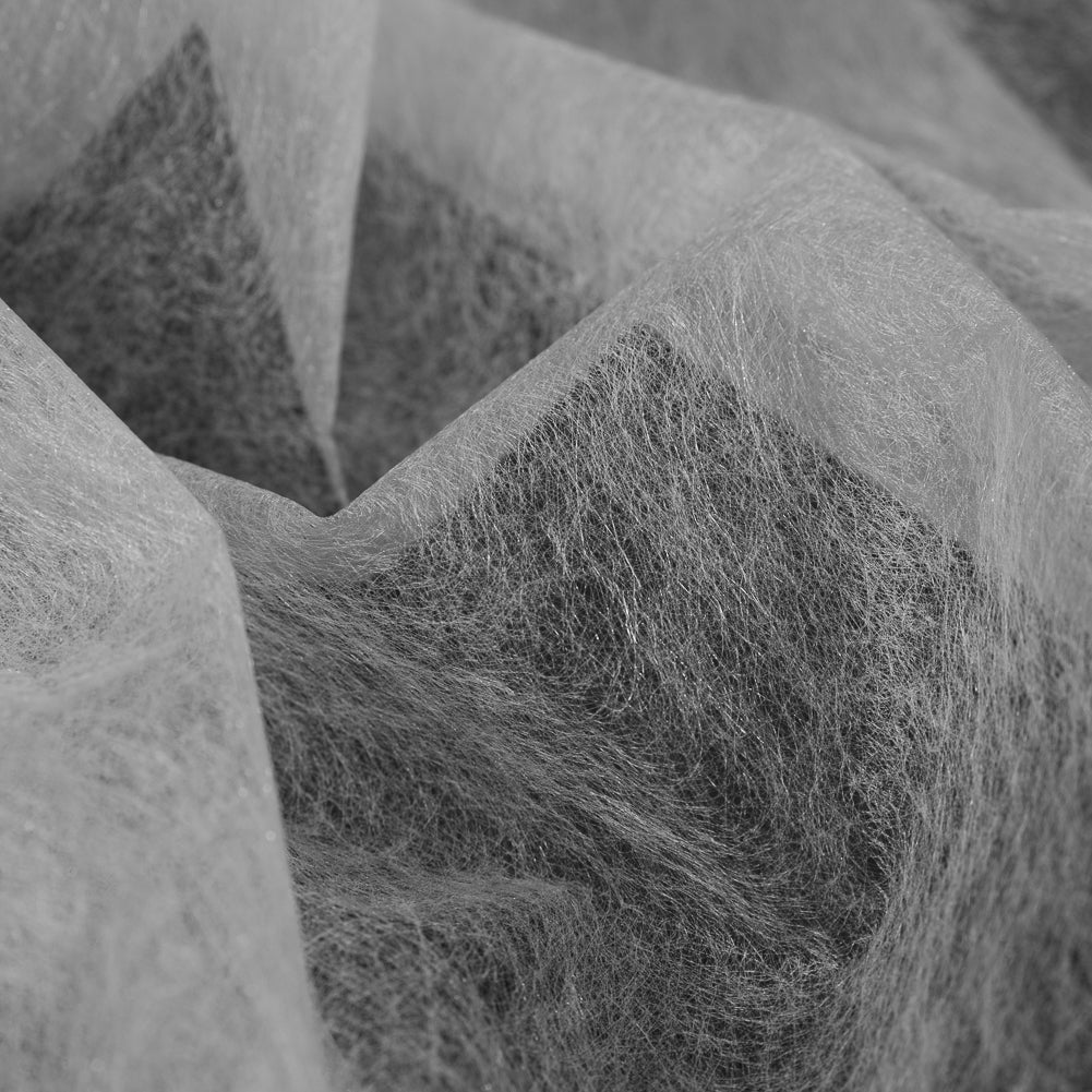 White Double Faced Fusible Interlining - Detail