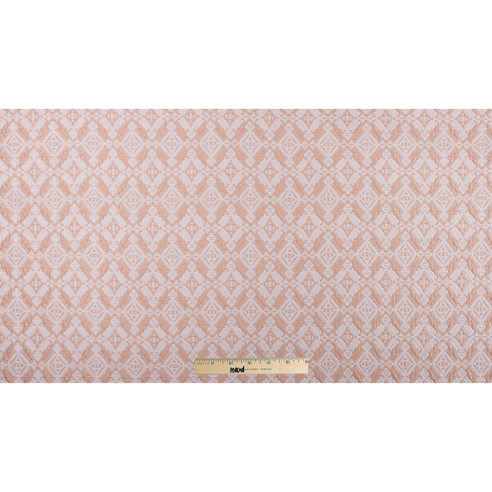 Apricot/Cream Geometric Brocade Full