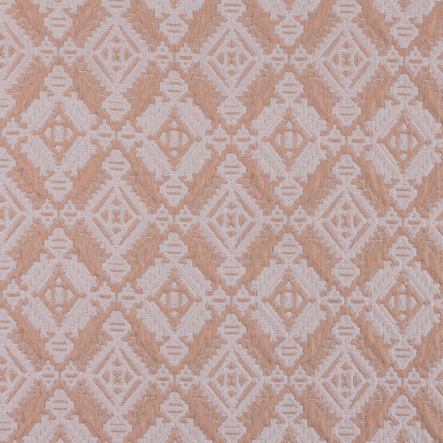 Apricot/Cream Geometric Brocade